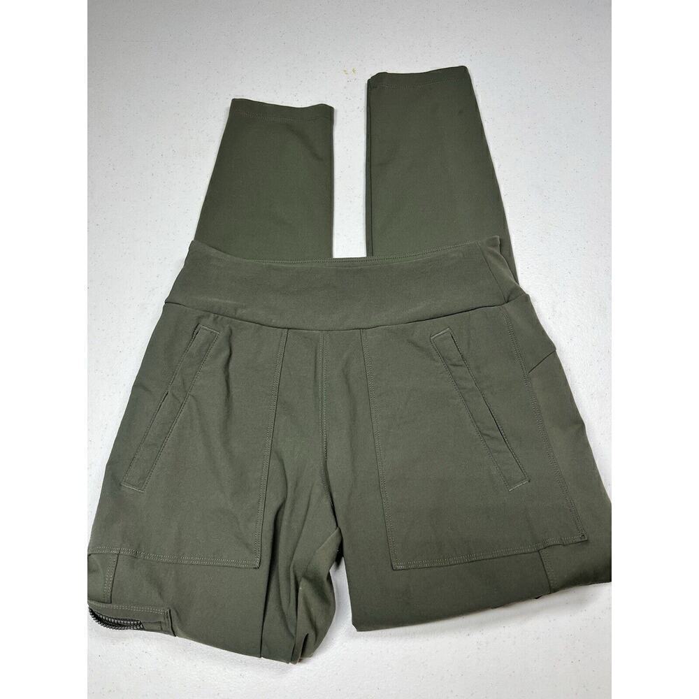 Athleta Pants Womens Size 4 Green Headlands Hybrid Cargo Pull On Stretch Skinny